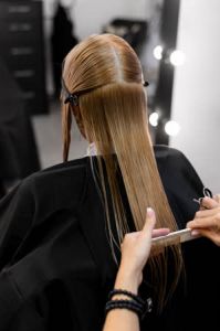 женская стрижка на длинные волосы (рисунок)